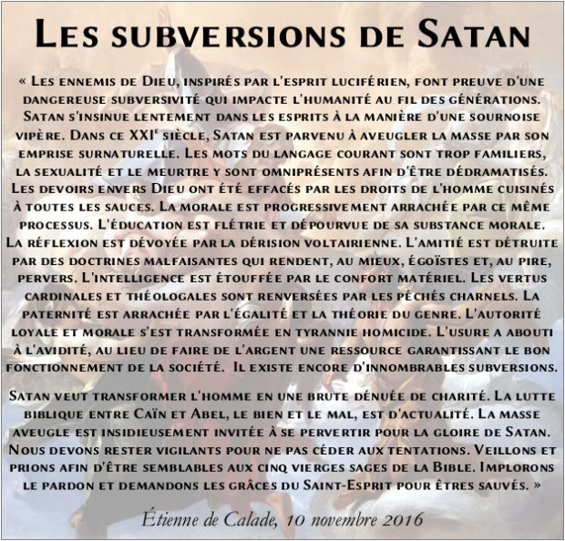 les_subversions_de_satan_lucifer_aveuglement_masse_aveugle_cain_abel_bien_mal_brute_vierges_sages_etienne_de_calade